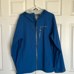 Men’s Eddie Bauer blue rain jacket